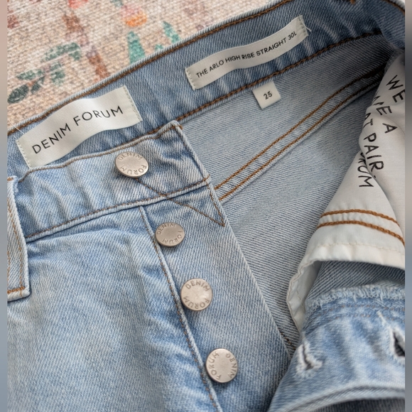 Aritzia Denim Forum The Arlo Hi-Rise Straight Jean 30L - Picture 7 of 11
